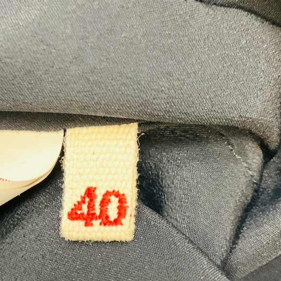 MARNI NAVY BLUE TIE NECK SILK MIDI DRESS - Picture 5 of 5